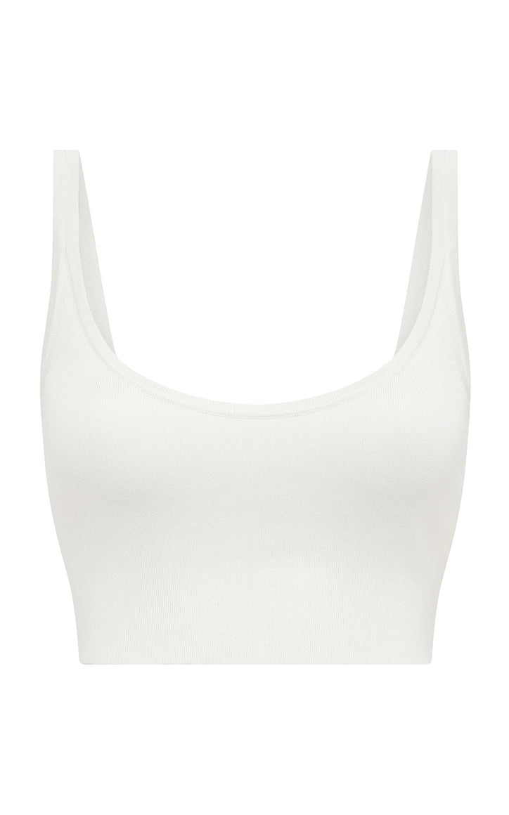 Anona Knit Top in Ivory Silk