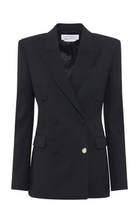Gavin Blazer in Black Recycled Wool