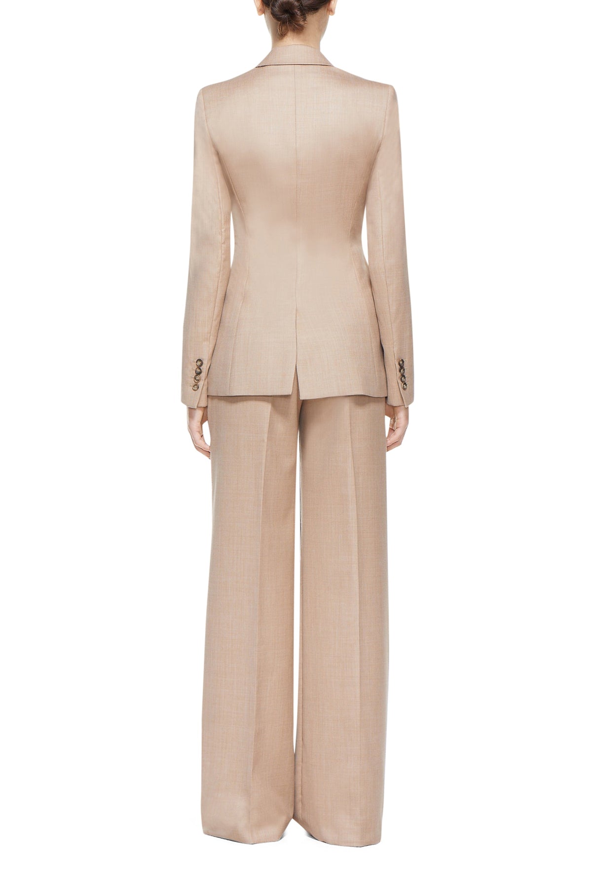 Grant Knotted Blazer in Camel Virgin Wool