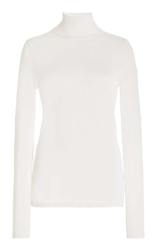 Ivory Wool Cashmere May Turtleneck - Front View | Gabriela Hearst