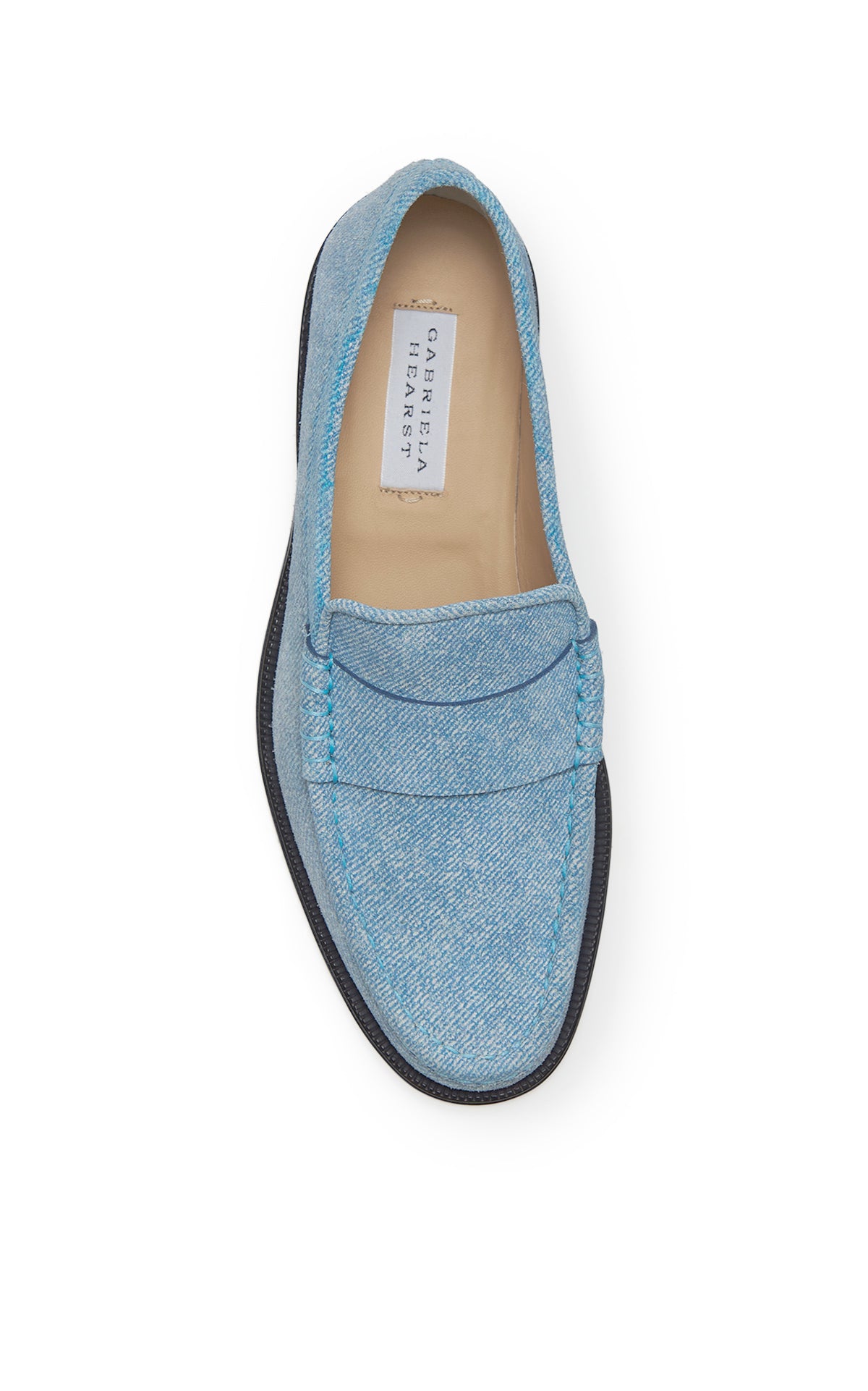 Seren Loafer in Light Blue Denim