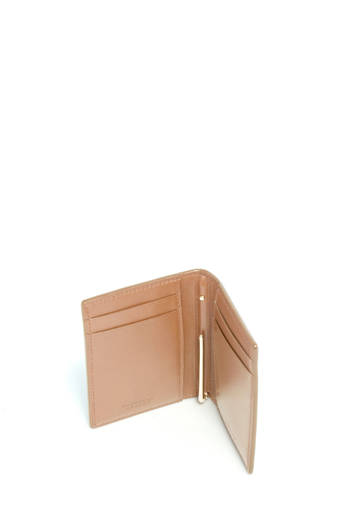 Simple Card Wallet in Nude Leather