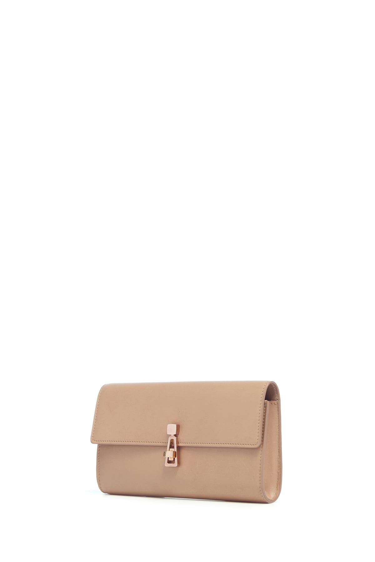 Phone Wallet in Nude Leather