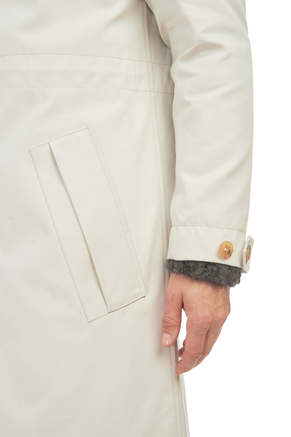 Malraux Parka in Neutral Cotton