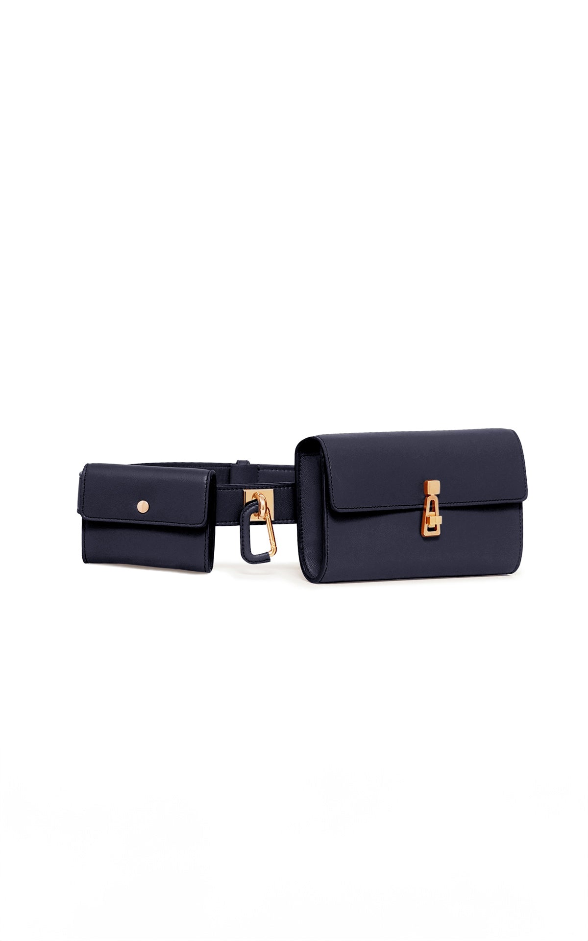 Tool Belt in Navy Nappa Leather