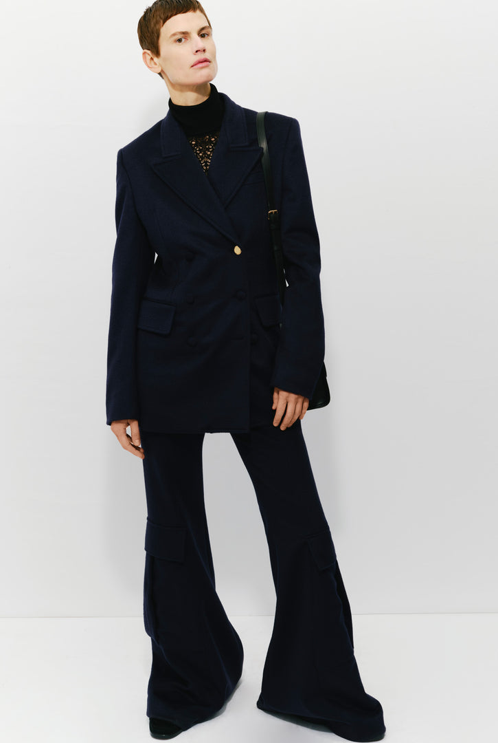 Nico Blazer in Dark Navy Cashmere