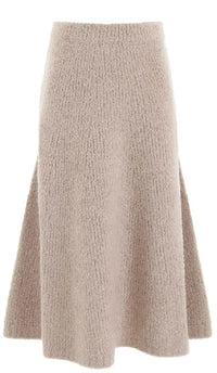 Pablo Skirt in Oatmeal Cashmere Boucle