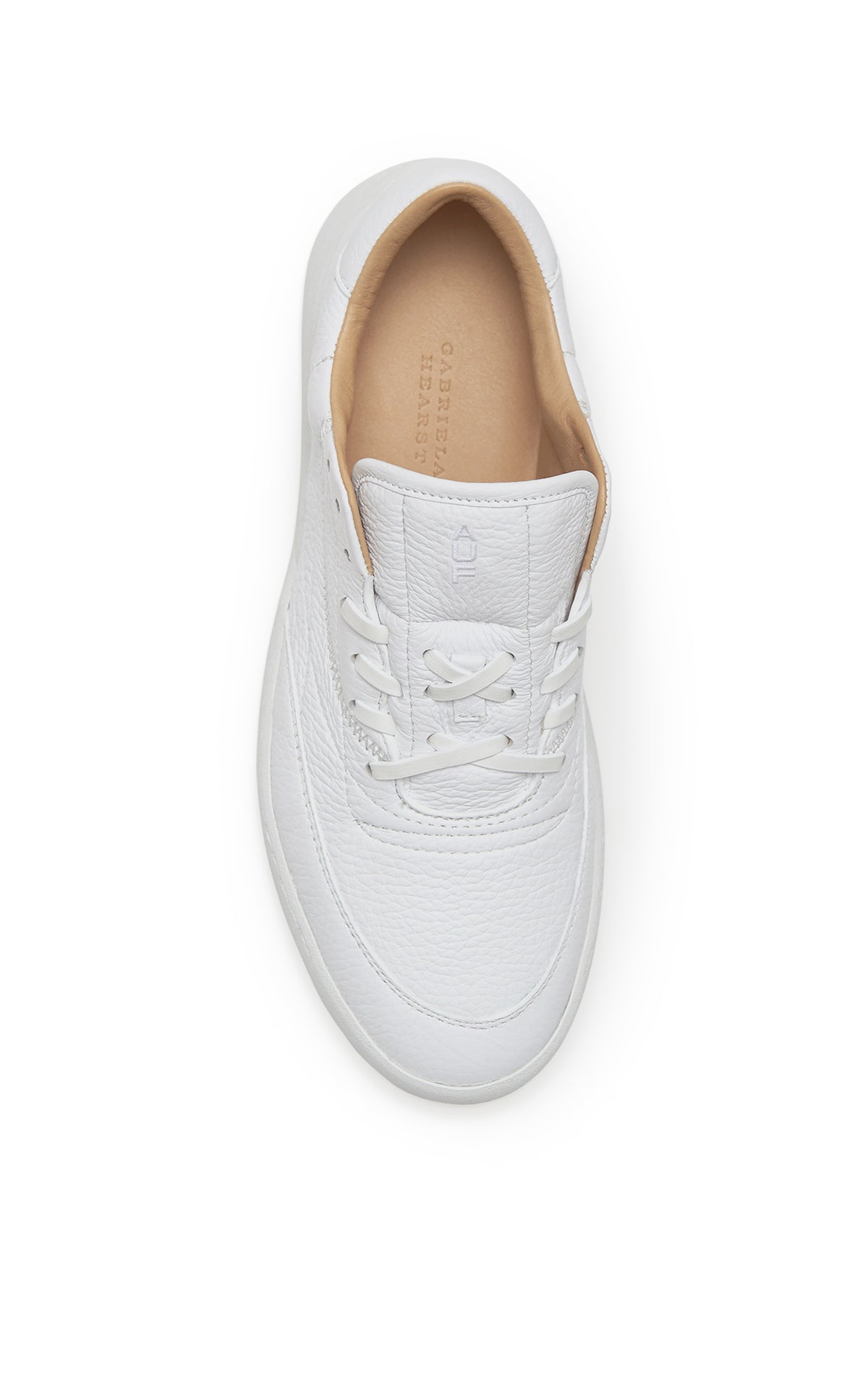 Ohio Sneakers in White Textured Leather
