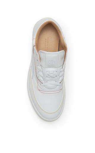 White Leather Ohio Slip-on Sneaker - Top View Interior Detail | Gabriela Hearst