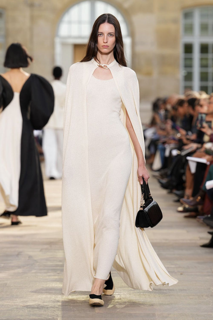 Nyra Dress in Ivory Mulberry Silk