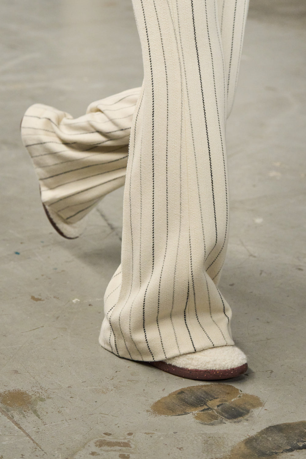 Ohio Slip-on Sneaker in Ivory Cashmere Boucle