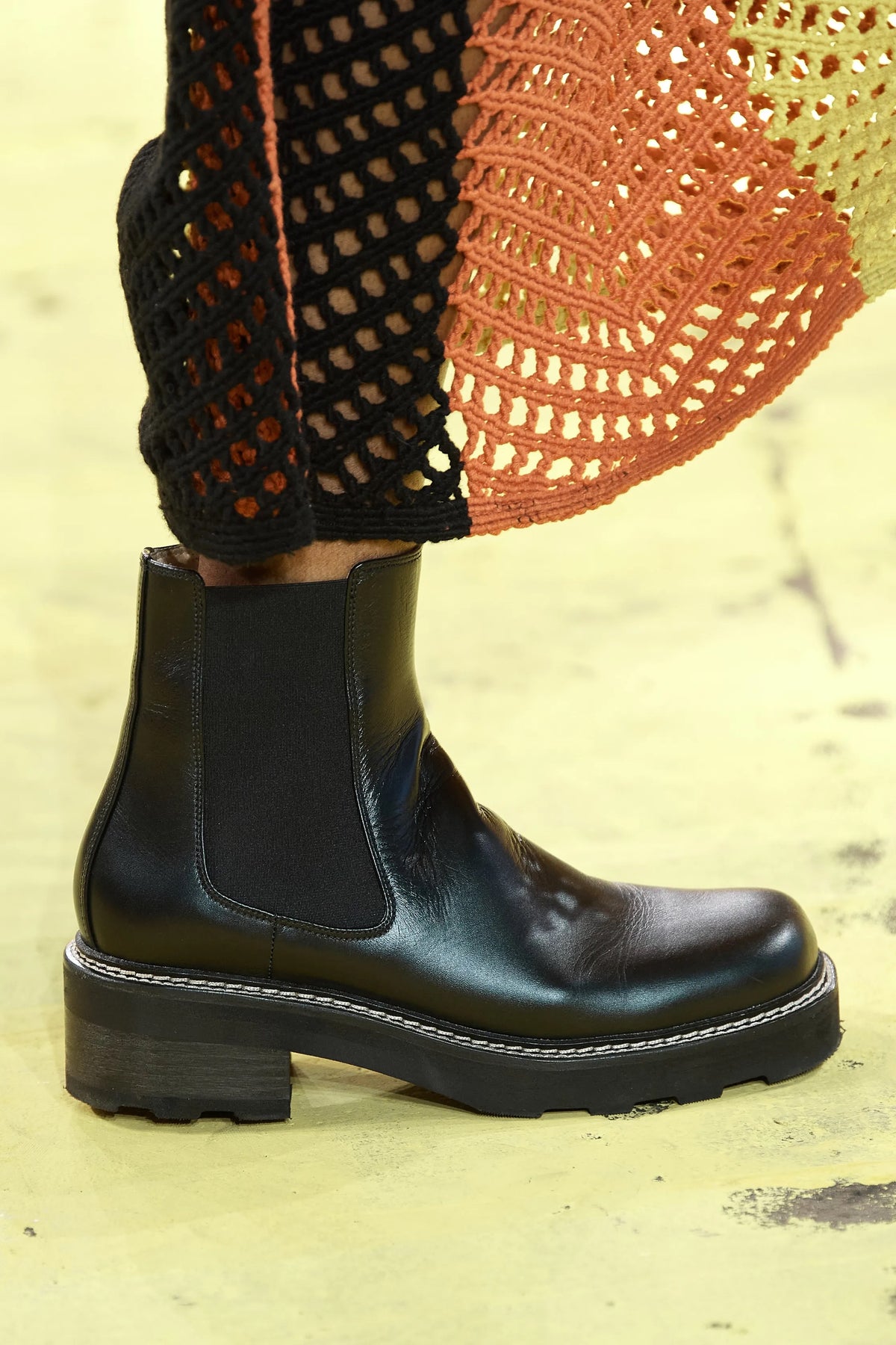 Jil Chelsea Boot in Black Leather