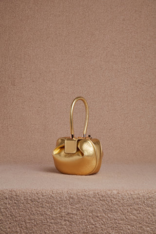 Demi Bag in Gold Metallic Nappa Leather