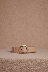 Large Simone Belt in Nude Leather