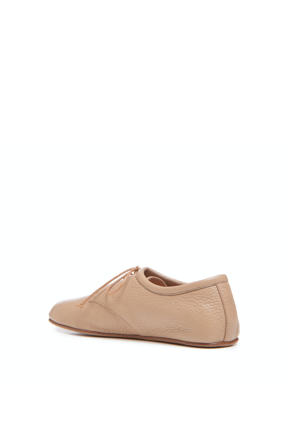 Luca Shoe in Dark Camel Texture Leather