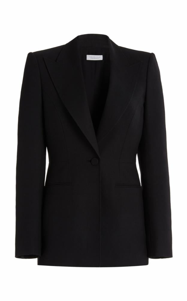 Addin Blazer in Black Cashmere Virgin Wool