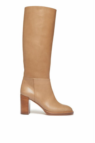 Bocca Knee High Boot in Dark Camel Leather