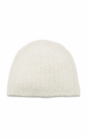 Lutz Hat in Ivory Cashmere Boucle