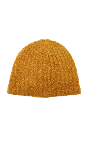 Lutz Knit Hat in Saffron Cashmere