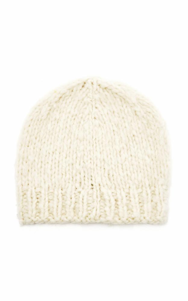 Townes Knit Hat in Ivory Welfat Cashmere