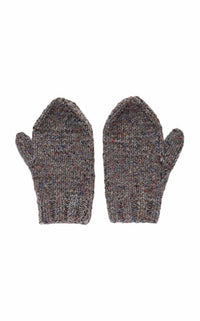 Foster Knit Mittens in Grey Speckle Cashmere