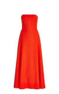Arion Dress in Tonic Orange Sportswear Wool