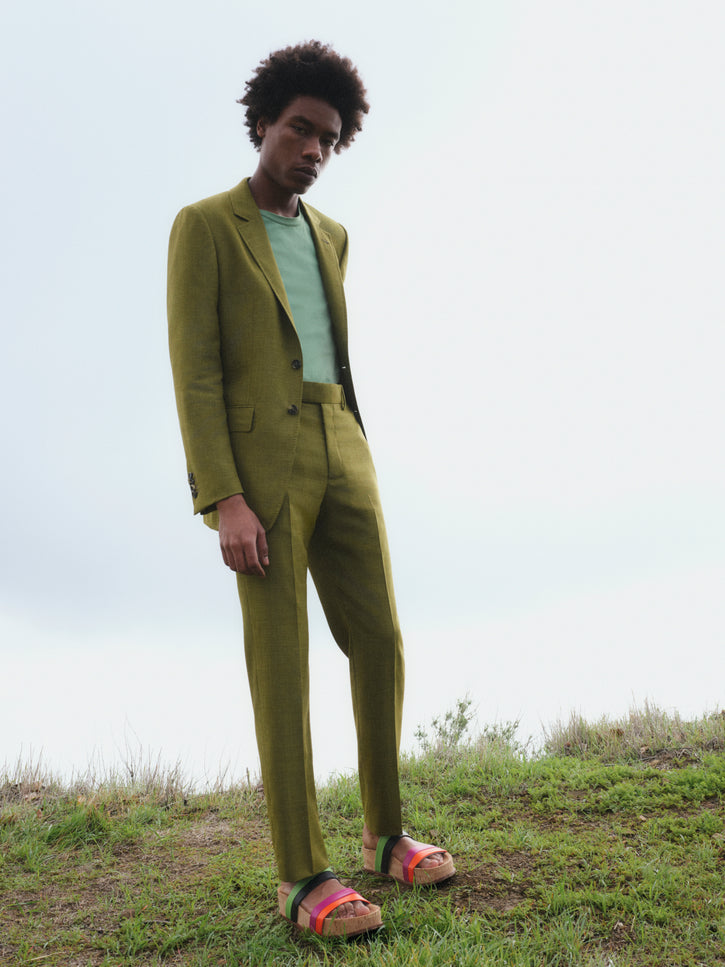 Irving Jacket in Silk Virgin Vool