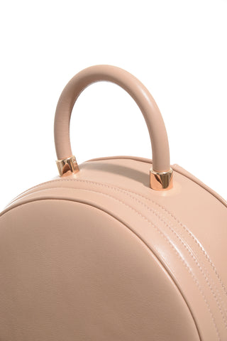 Nude Nappa Leather Billie Backpack Top Handle Detail | Gabriela Hearst