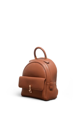 Mini Billie Backpack in Cognac Nappa Leather