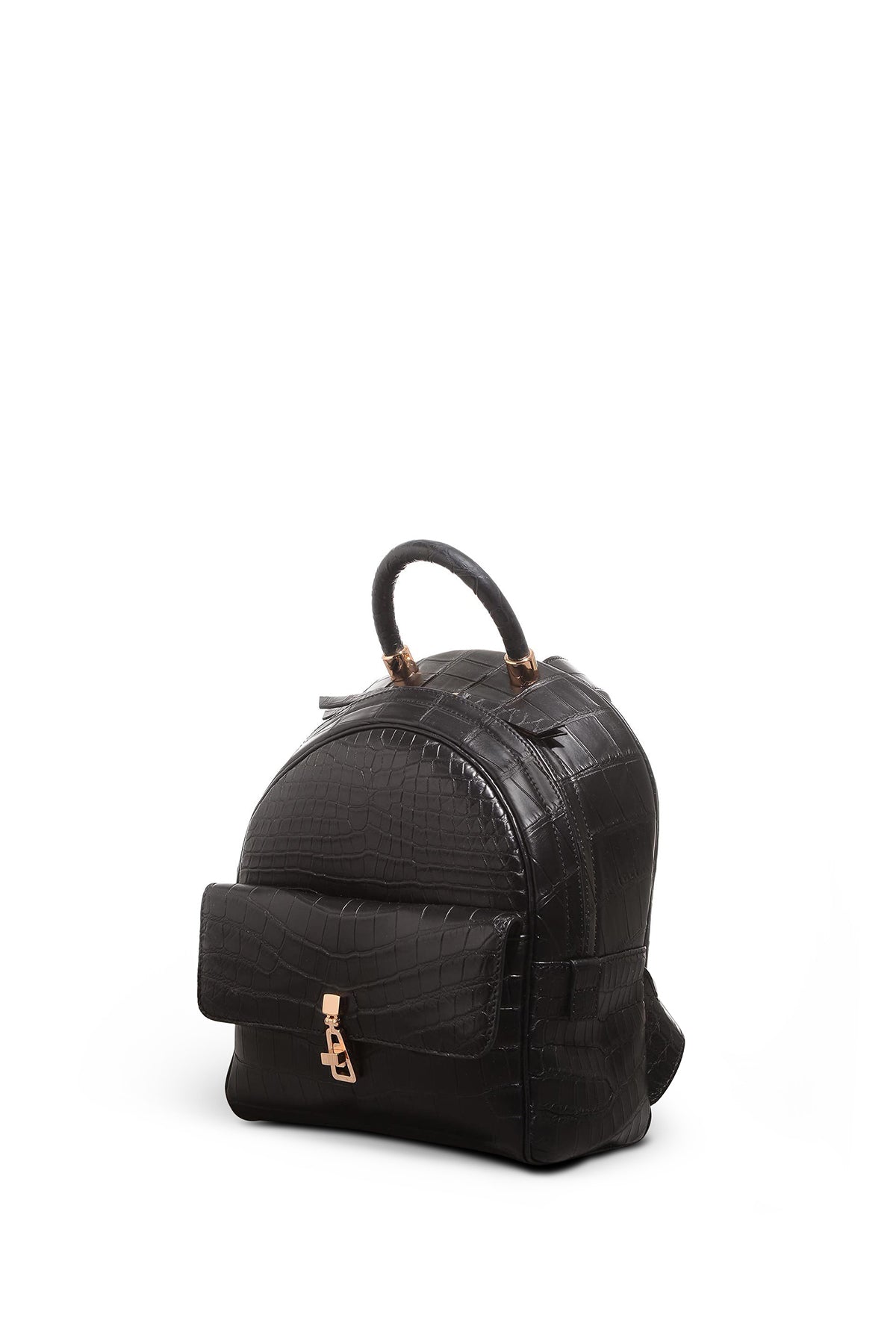 Mini Billie Backpack in Black Crocodile Leather – Gabriela Hearst