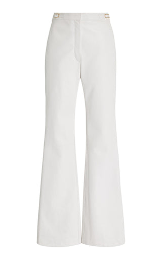 Vesta Pant in Ivory Leather
