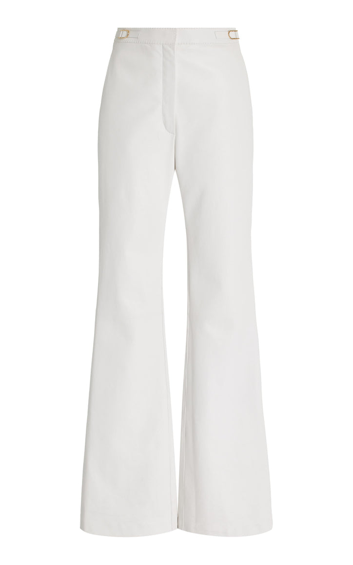 Vesta Pant in Ivory Leather