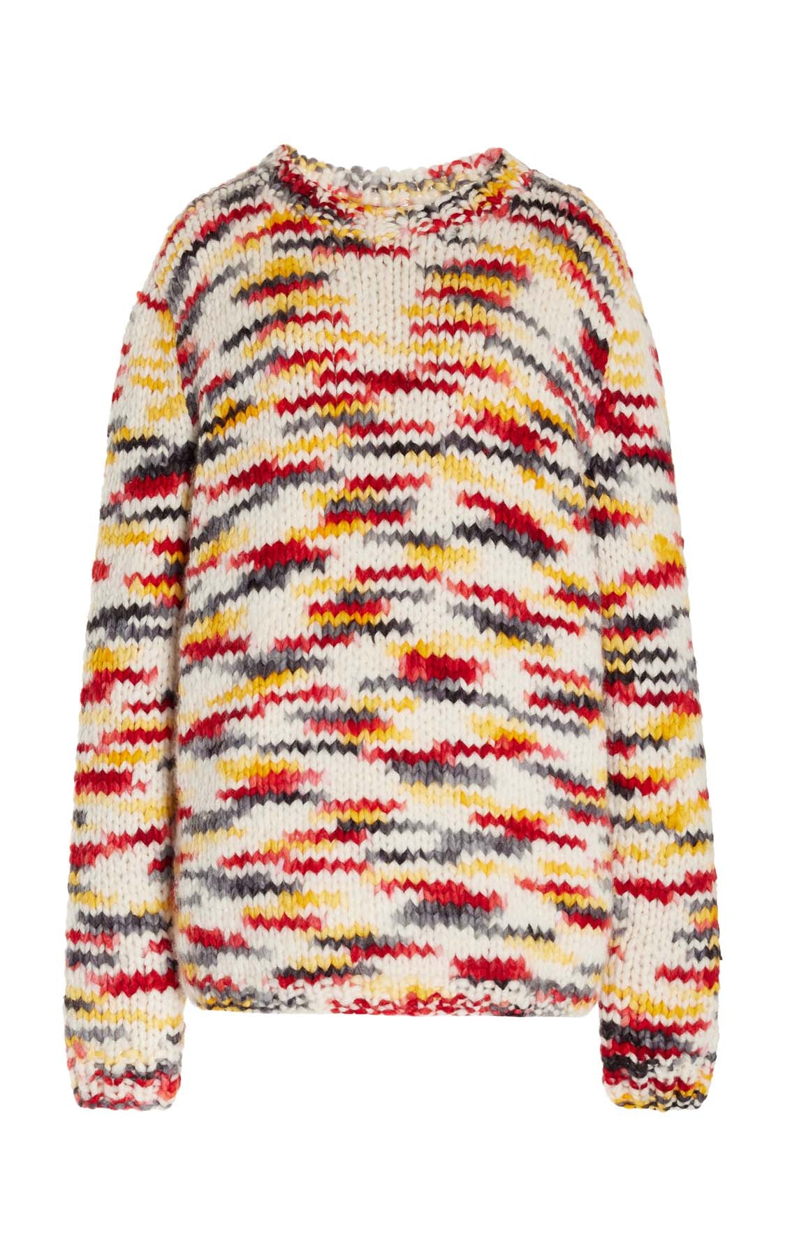 Lawrence Knit Sweater in Space Dye Fire Multi Welfat