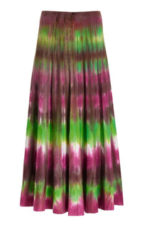 Tie Dye Ella Skirt in Jewel Tie Dye Cashmere