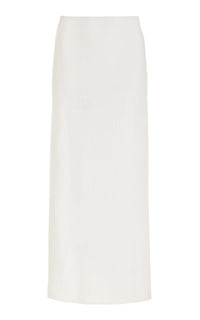 Manuela Skirt in Ivory Wool Crepe
