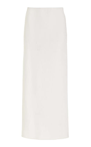 Manuela Skirt in Ivory Wool Crepe