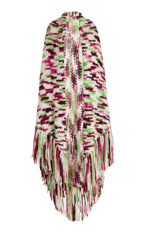Lauren Knit Wrap in Space Dye Jewel Multi Welfat Cashmere