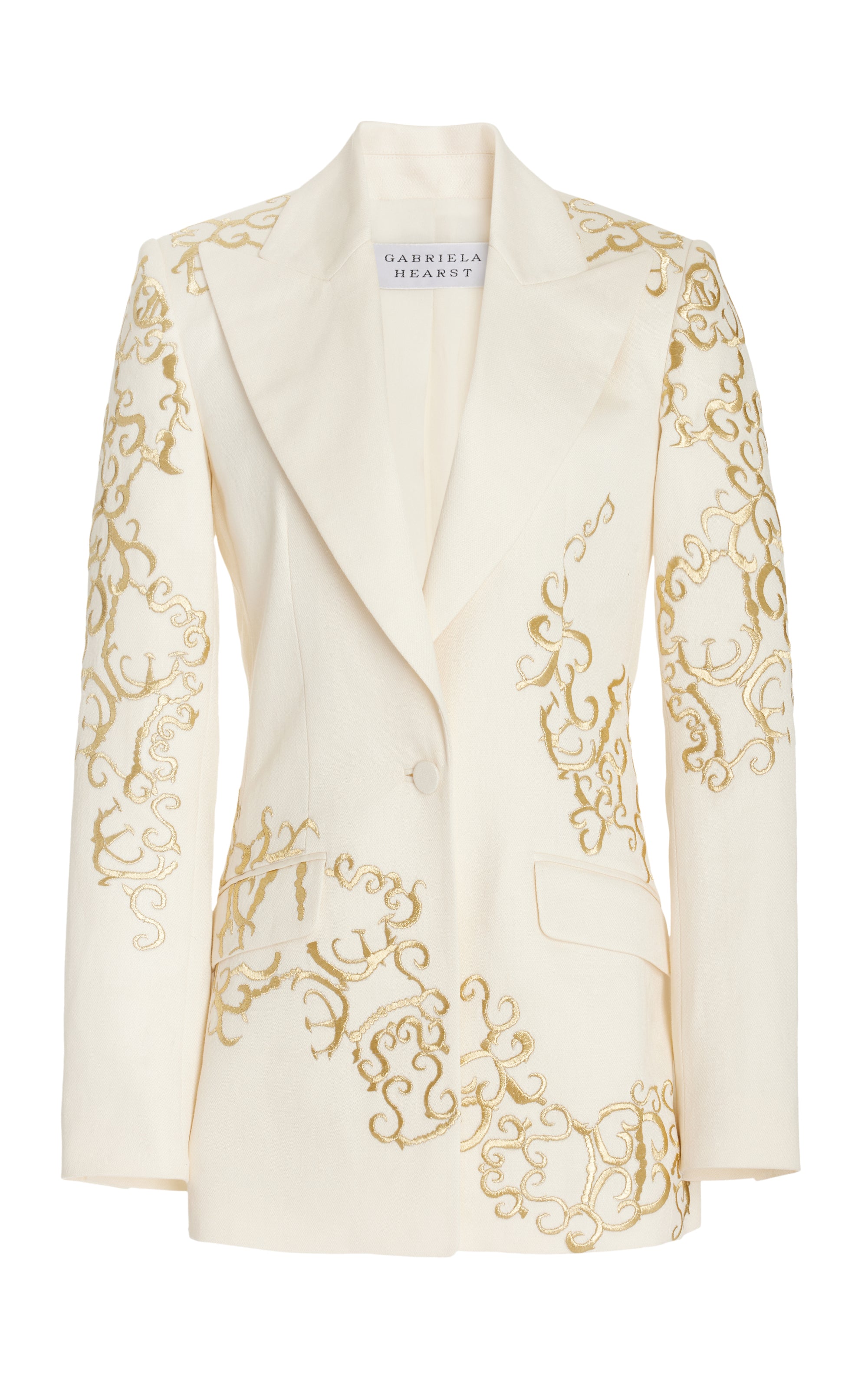 Zelos linen and cotton corduroy vest in beige - Gabriela Hearst