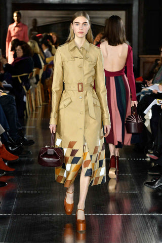 Bordeaux Crocodile Nina Bag - Runway Model | Gabriela Hearst