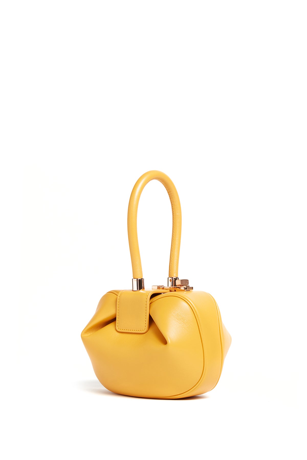Demi Bag in Yellow Nappa Leather