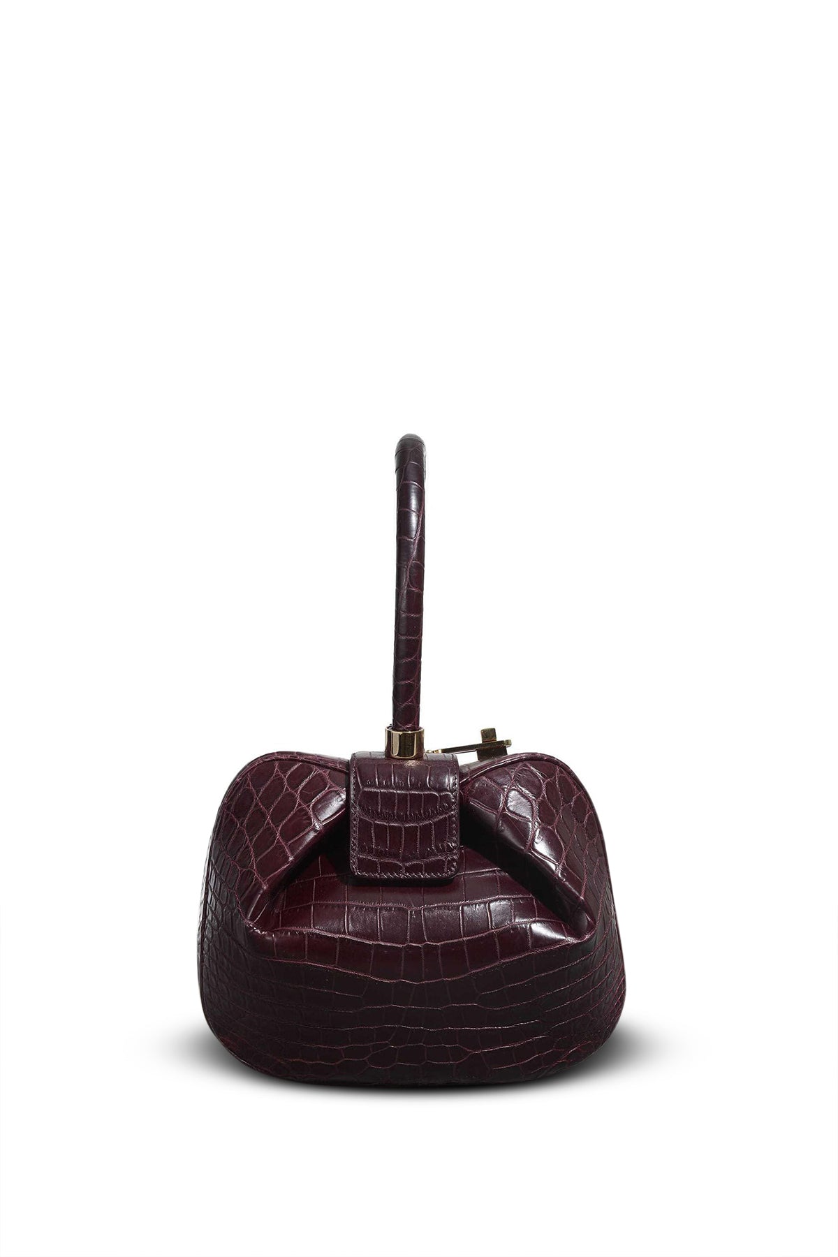 Demi Bag in Bordeaux Crocodile Leather