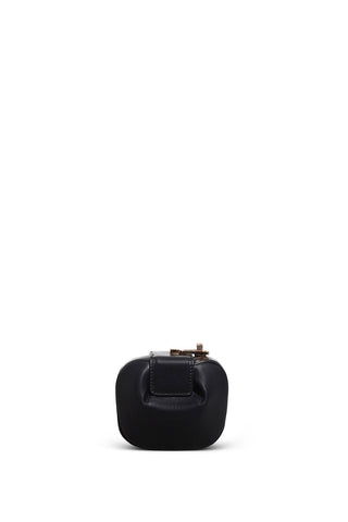 Black Nappa Leather Rafaela Coin Purse - Front View | Gabriela Hearst