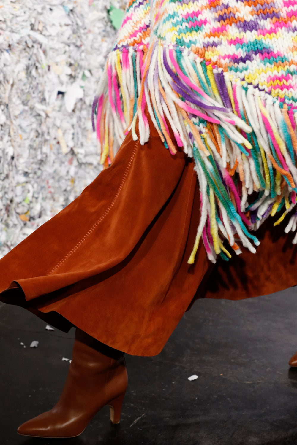 Lauren Knit Wrap in Space Dye Welfat Cashmere