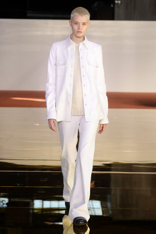 Vesta Pant in Ivory Leather