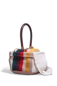 Crossover Knit Bag in Multi Cashmere
