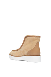 Tyga Shearling Boot in Camel Leather