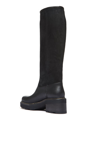 Vylos Pull-On Boot in Black Leather