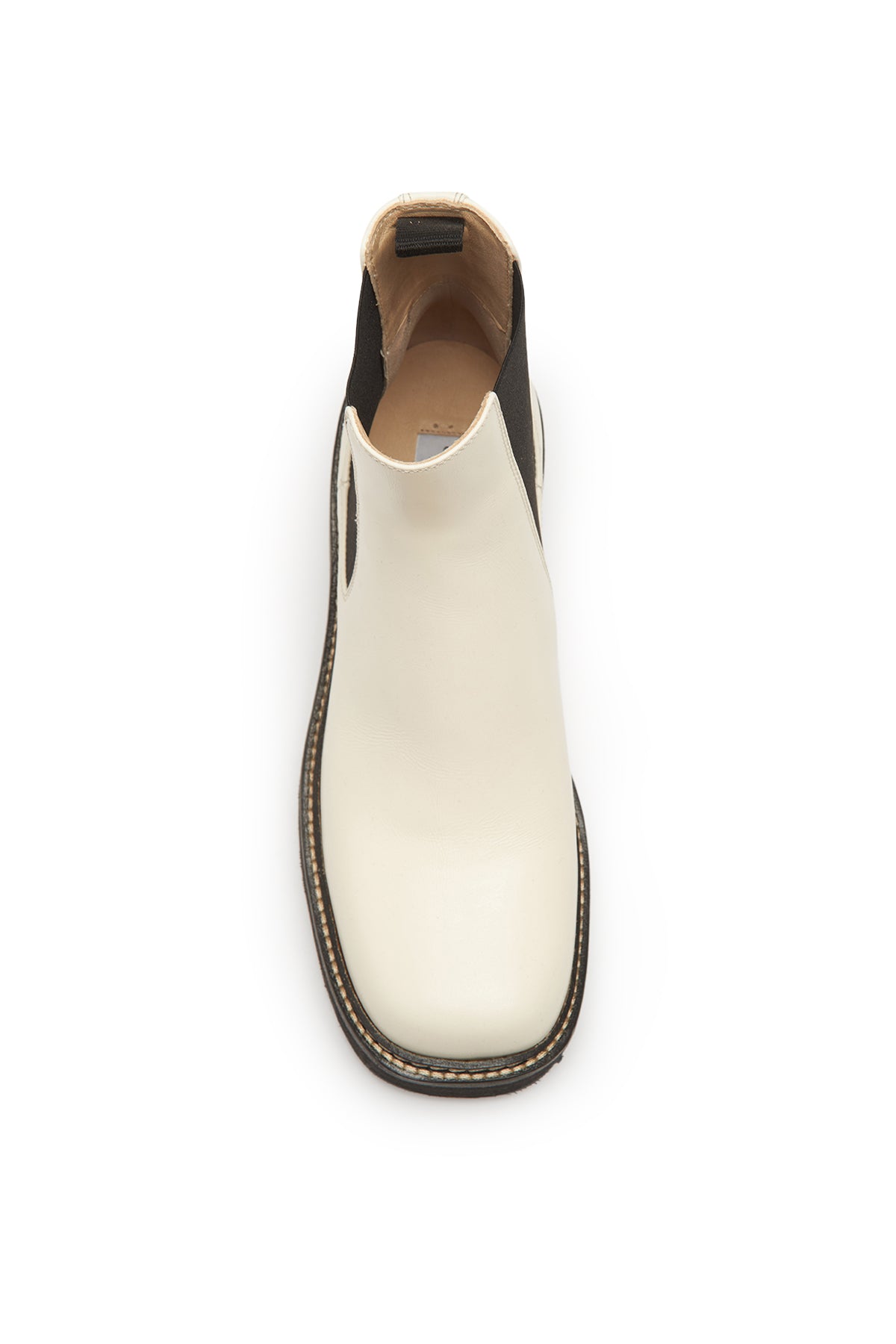Jil Chelsea Boot in Cream Leather
