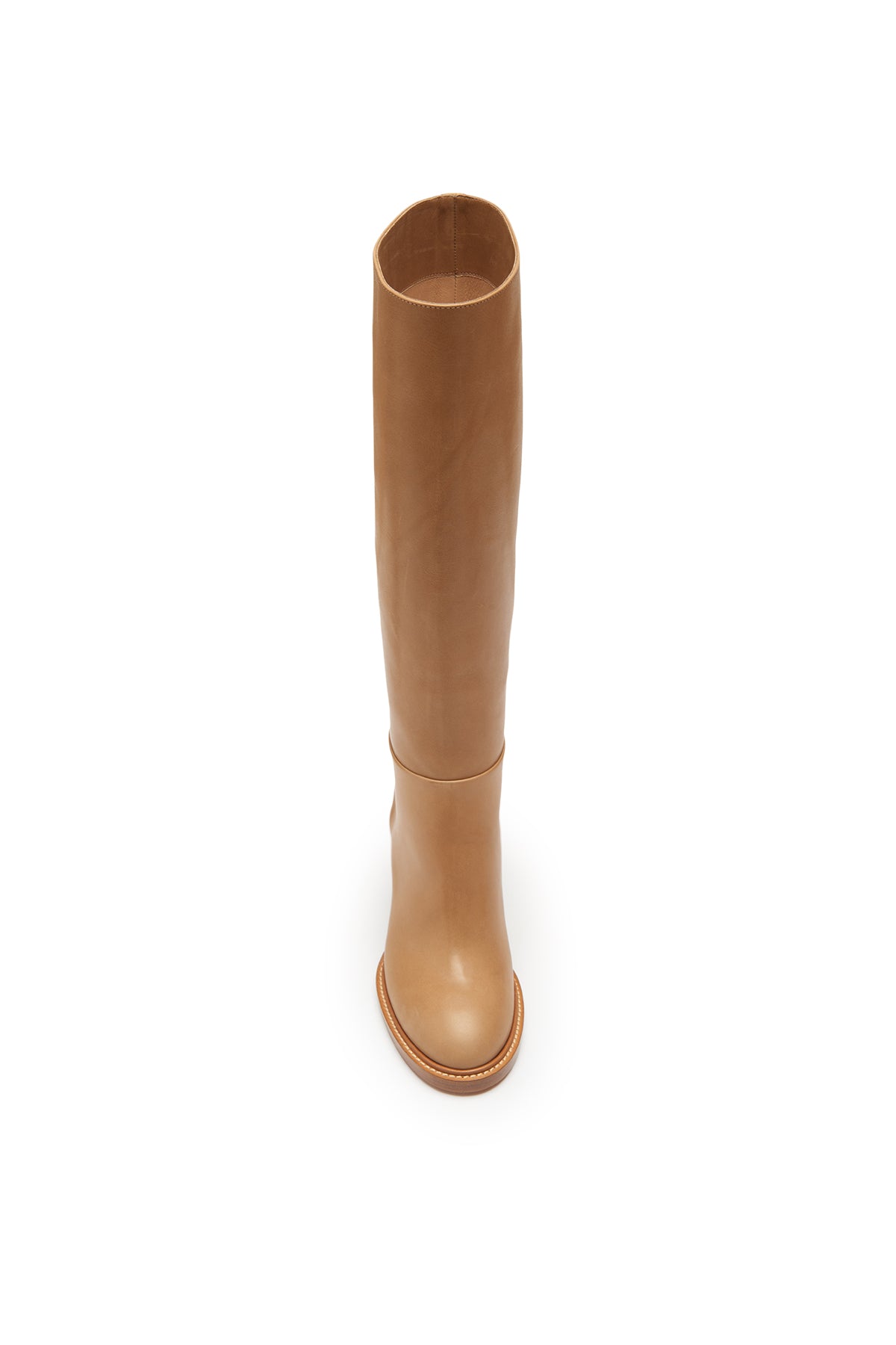 Bocca Knee High Boot in Dark Camel Leather