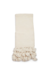 Scarf With Pom Pom